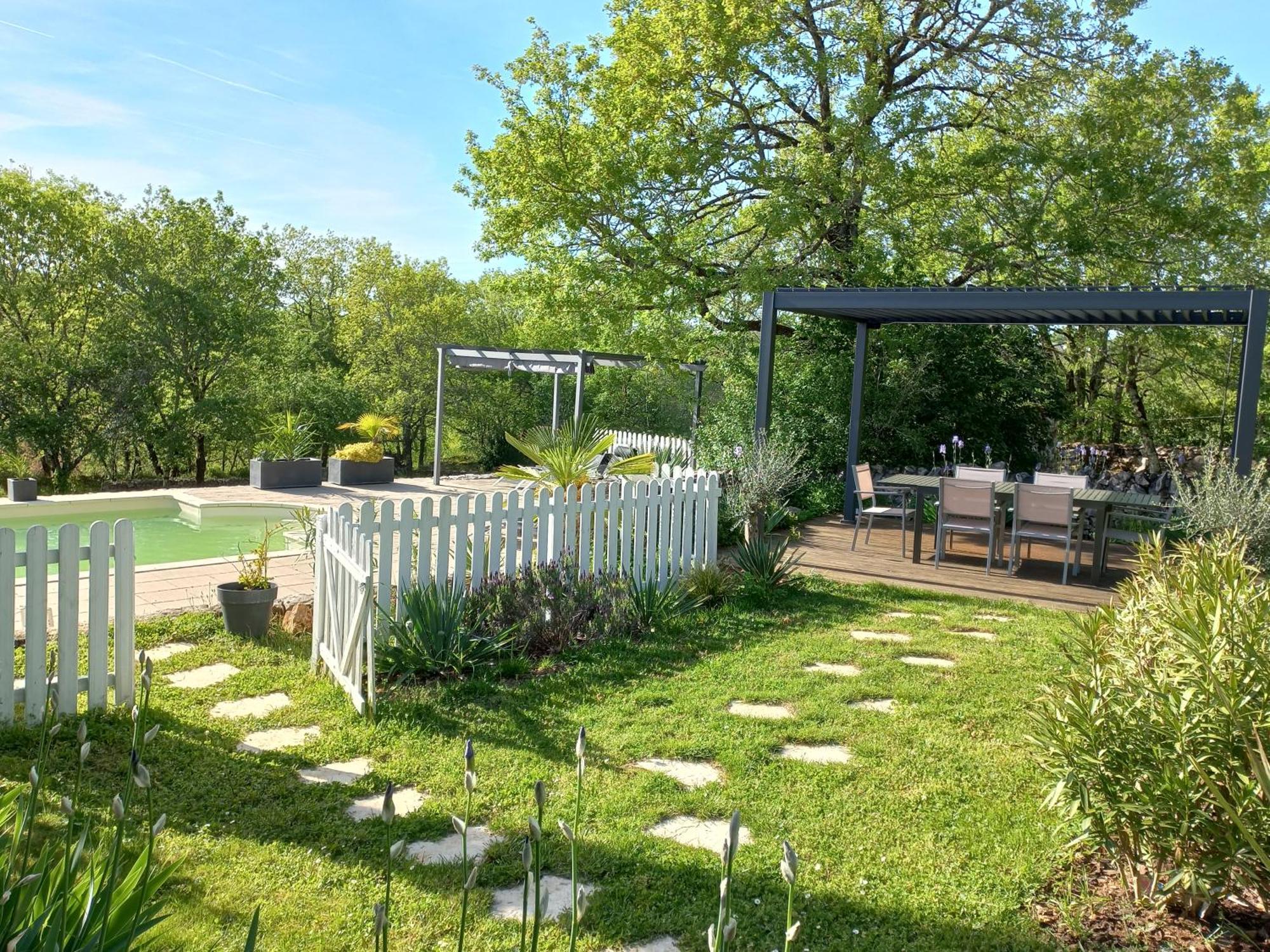 Maison De Campagne Avec Piscine Béduer Extérieur photo