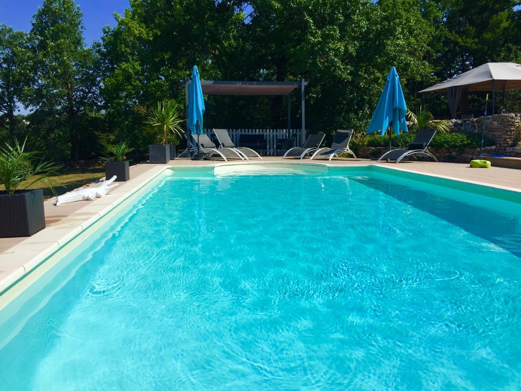 Maison De Campagne Avec Piscine Béduer Extérieur photo