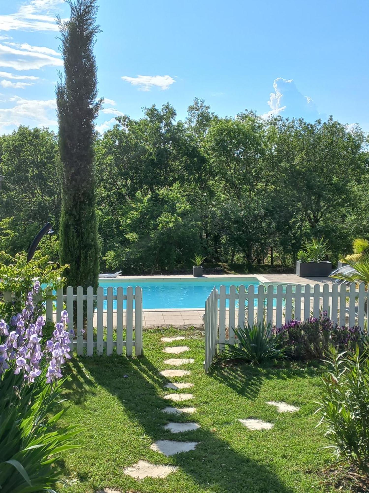 Maison De Campagne Avec Piscine Béduer Extérieur photo