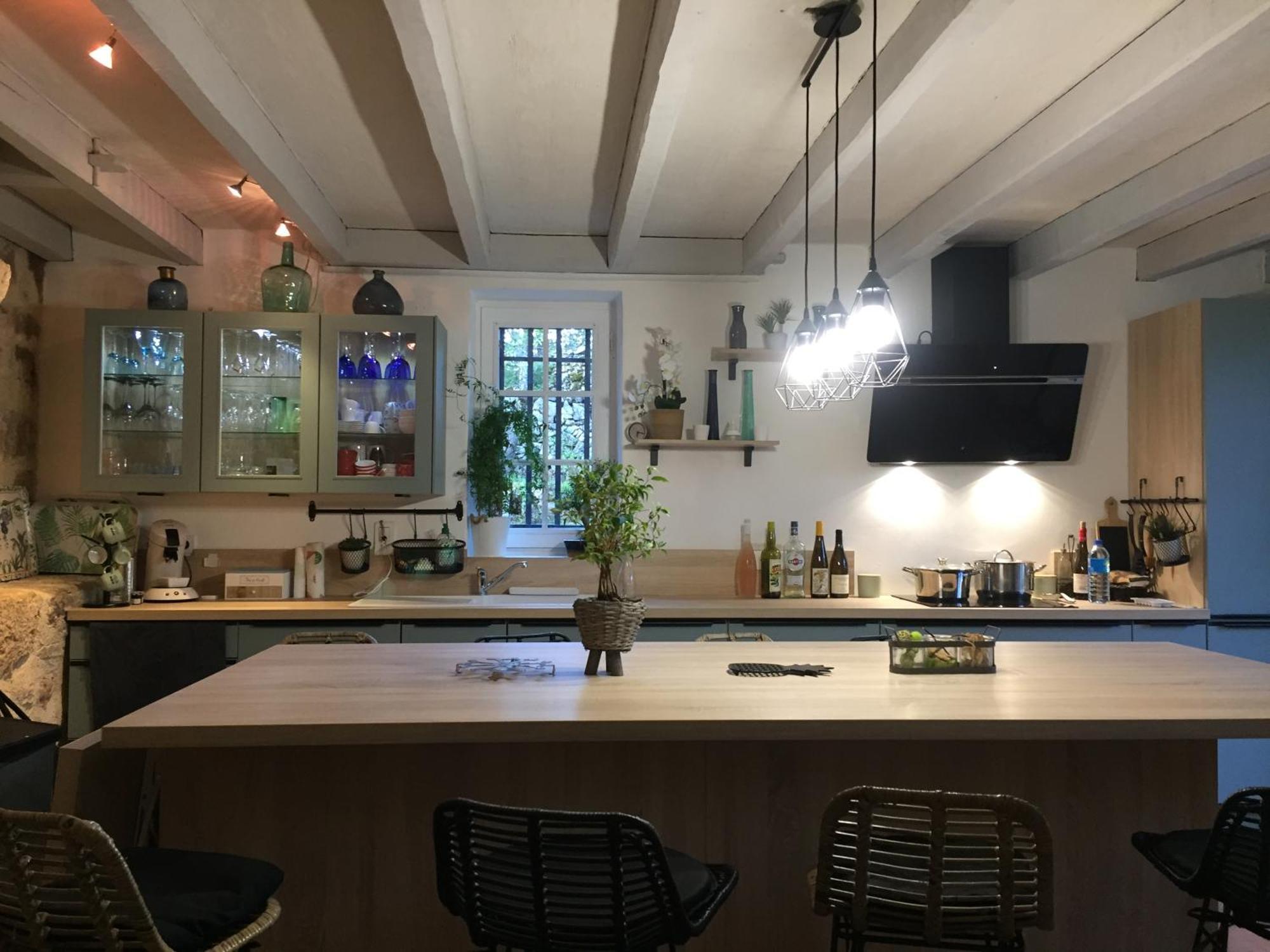 Maison De Campagne Avec Piscine Béduer Extérieur photo